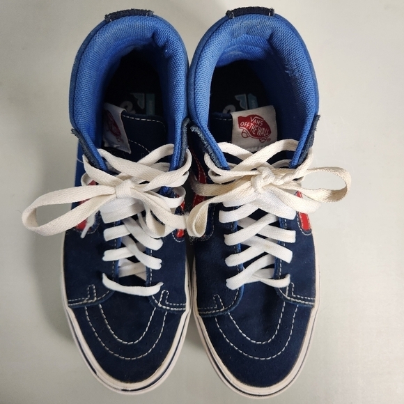 VANS SK8-Hi Comfycush Tri Tone Navy, Blue, Red Skate Shoes-Mens 7/Wms 8.5 - Picture 3 of 12